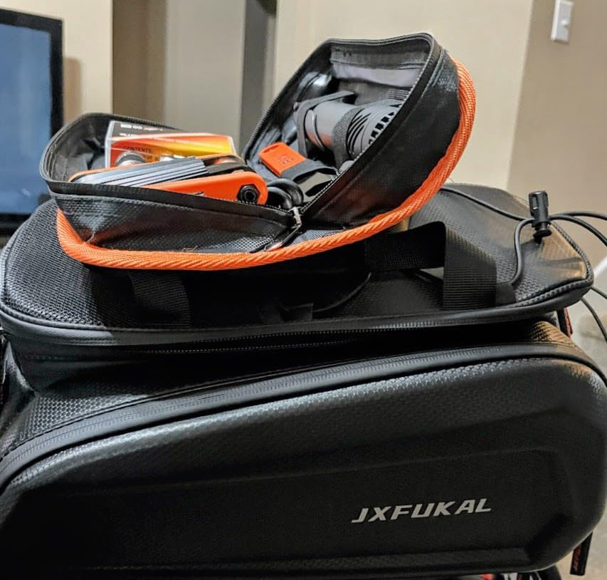 Bicycle Repair Bag With Tire Pump, Portable Tool Kit for Camping Travel - Bike Glueless Patches, Maintenance Essentials All in One Safety Kit customer photo 2