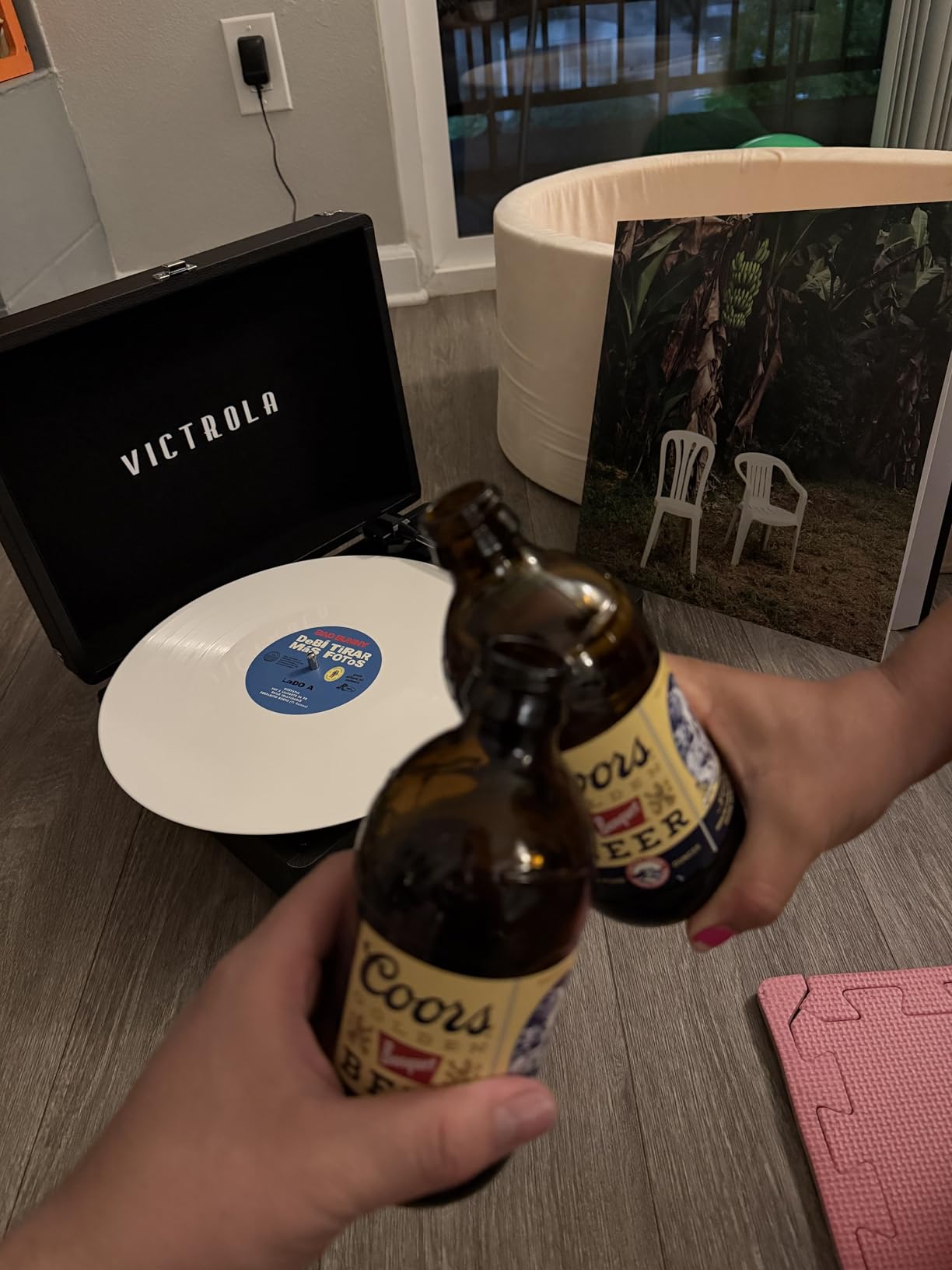 Victrola Journey - Bluetooth Suitcase Record Player - Brown | Built-in stereo speakers, 3-speed turntable customer photo 2