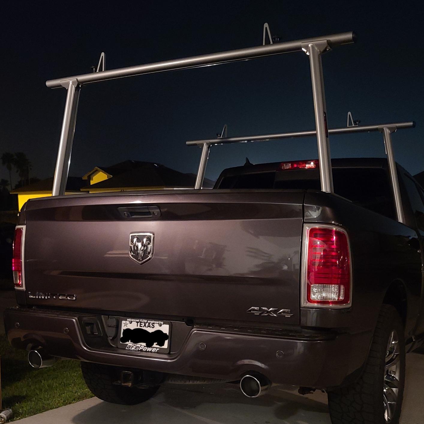 Model APX25 Extendable Aluminum Pick-Up Truck Ladder Rack (No Drilling Required) - Silver customer photo 2