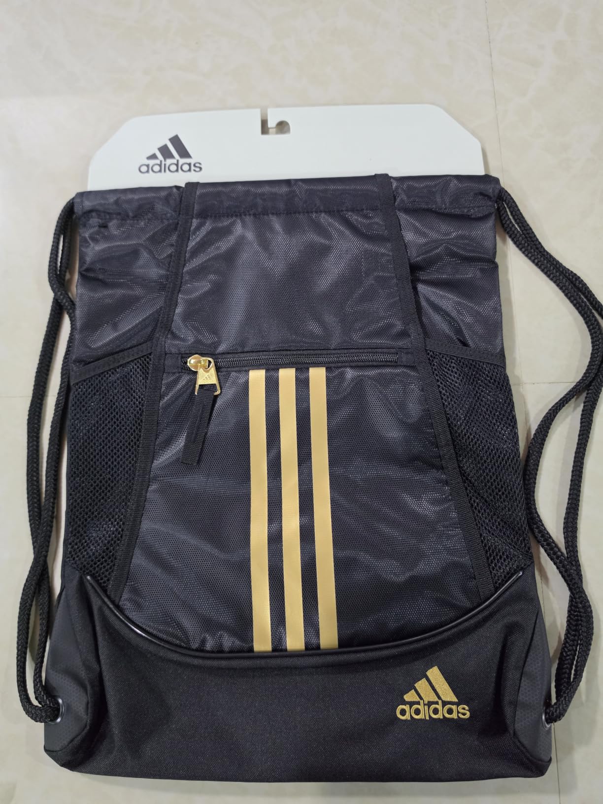 adidas Alliance Sackpack - Drawstring Backpack for Sports, Small Gym Bag customer photo 2