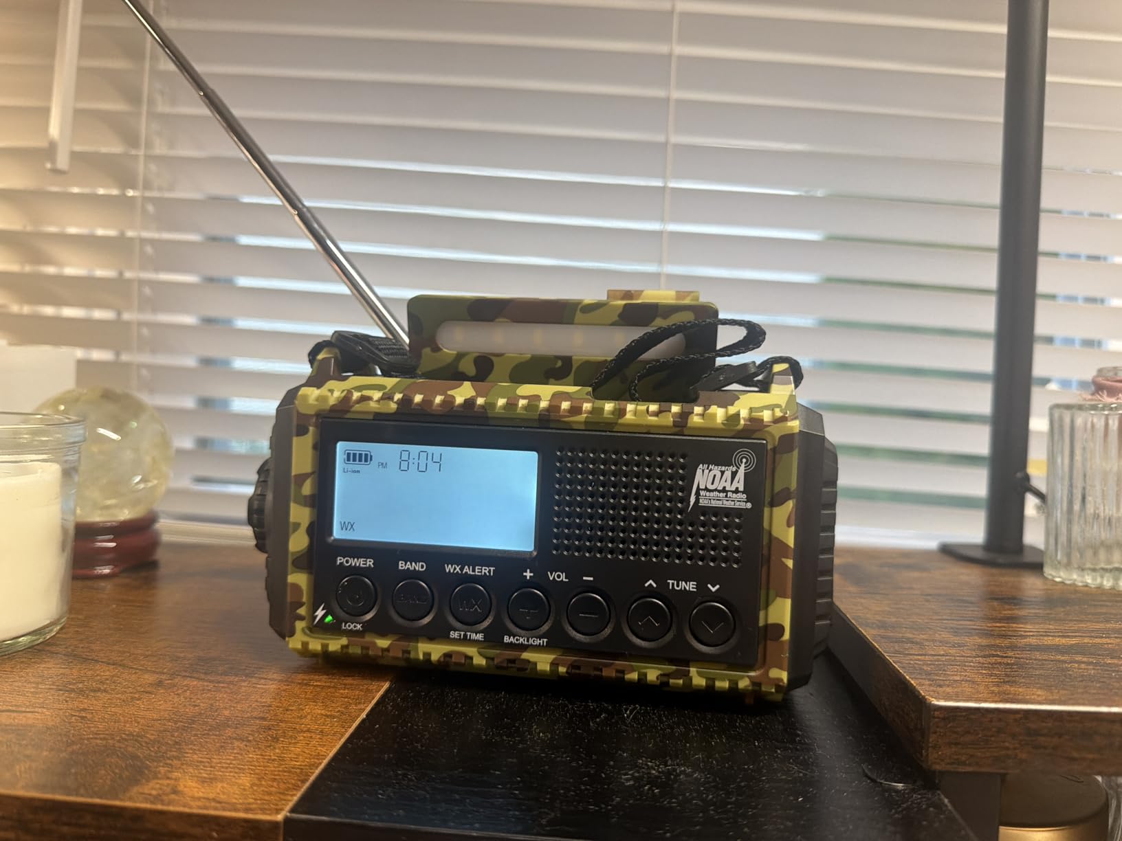 NOAA Weather Radio, Emergency Hand Crank Radio with Solar Charger, Portable Battery Operated AM FM Shortwave Radio with LED Flashlight, USB Charger, Earbud Jack, SOS Alert for Home Survival Hurricane customer photo 1