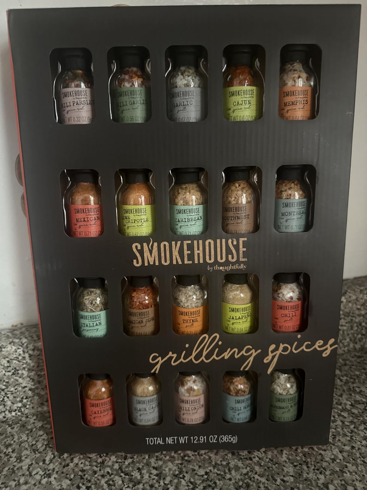 Grilling Spice Set Gift, 20 Mini BBQ Rubs & Seasonings Variety Pack, Grill Seasoning Sampler for BBQ, Smoker, Steak, Chicken Burgers, Smokehouse by Thoughtfully - Gift Set for Men, Dad customer photo 2