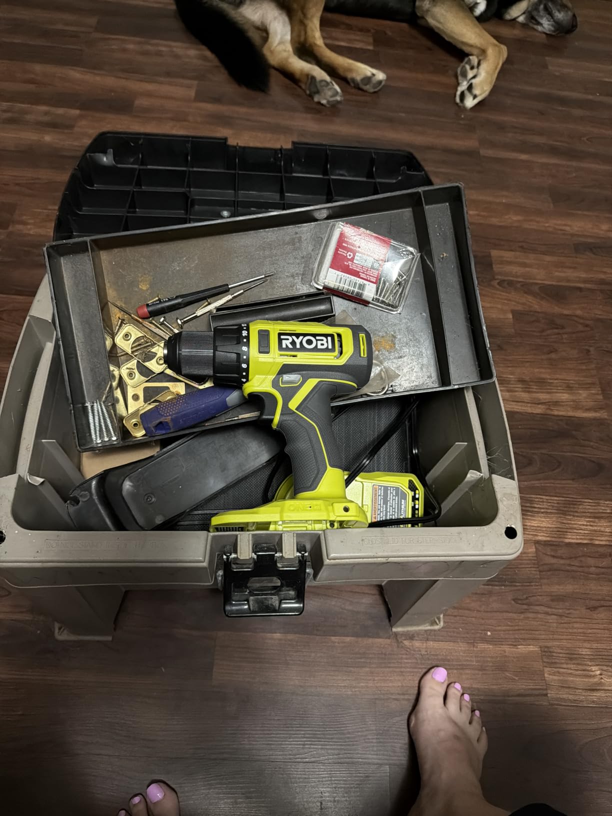 RYOBI P215K 18-Volt ONE+ Lithium-Ion Cordless 1/2 in. Drill/Driver Kit with (1) 1.5 Ah Battery and 18-Volt Charger customer photo 2