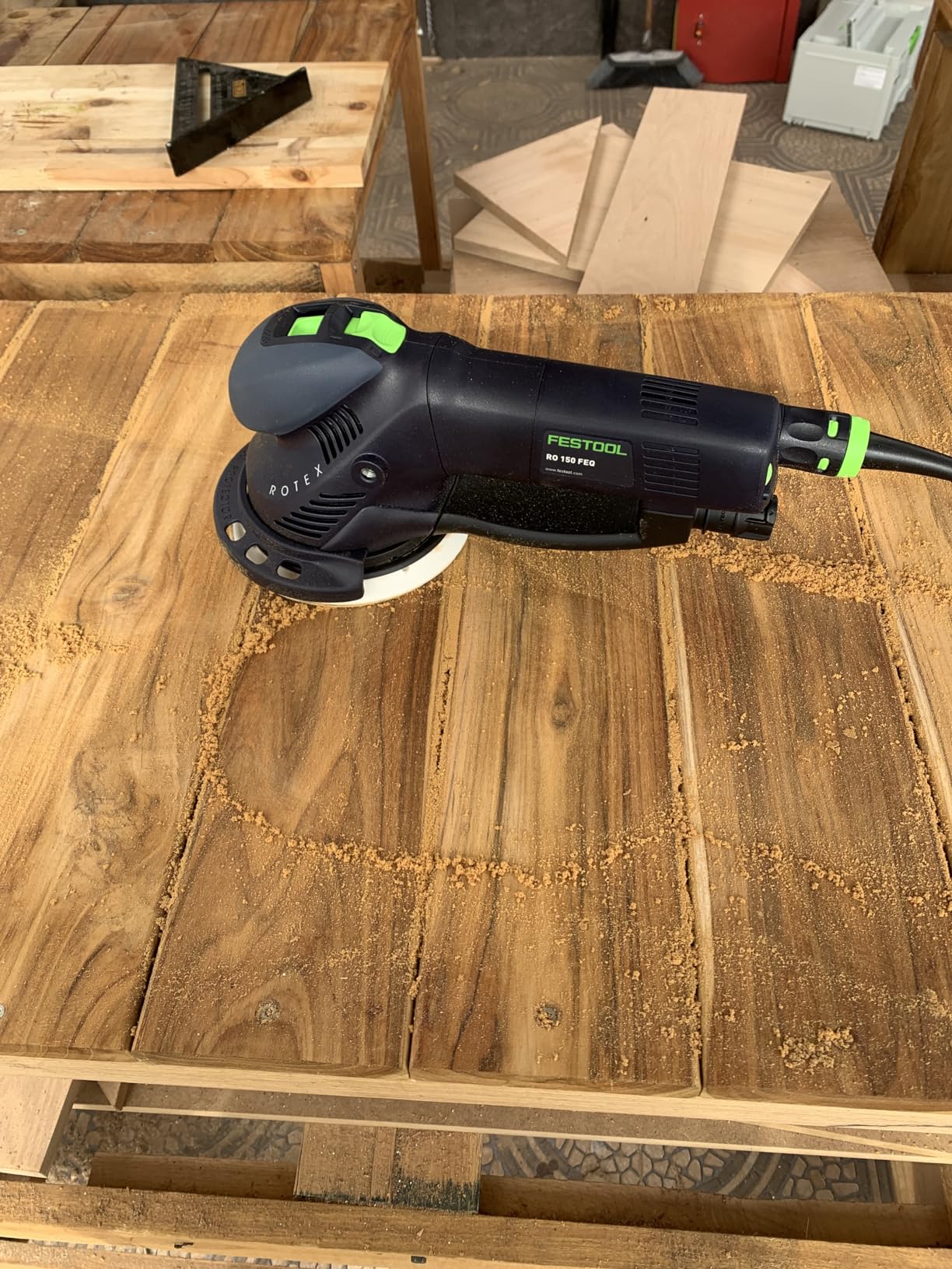 Festool 576028 6-Inch Random Orbital Multi-Mode Sander ROTEX RO 150 FEQ-Plus customer photo 1