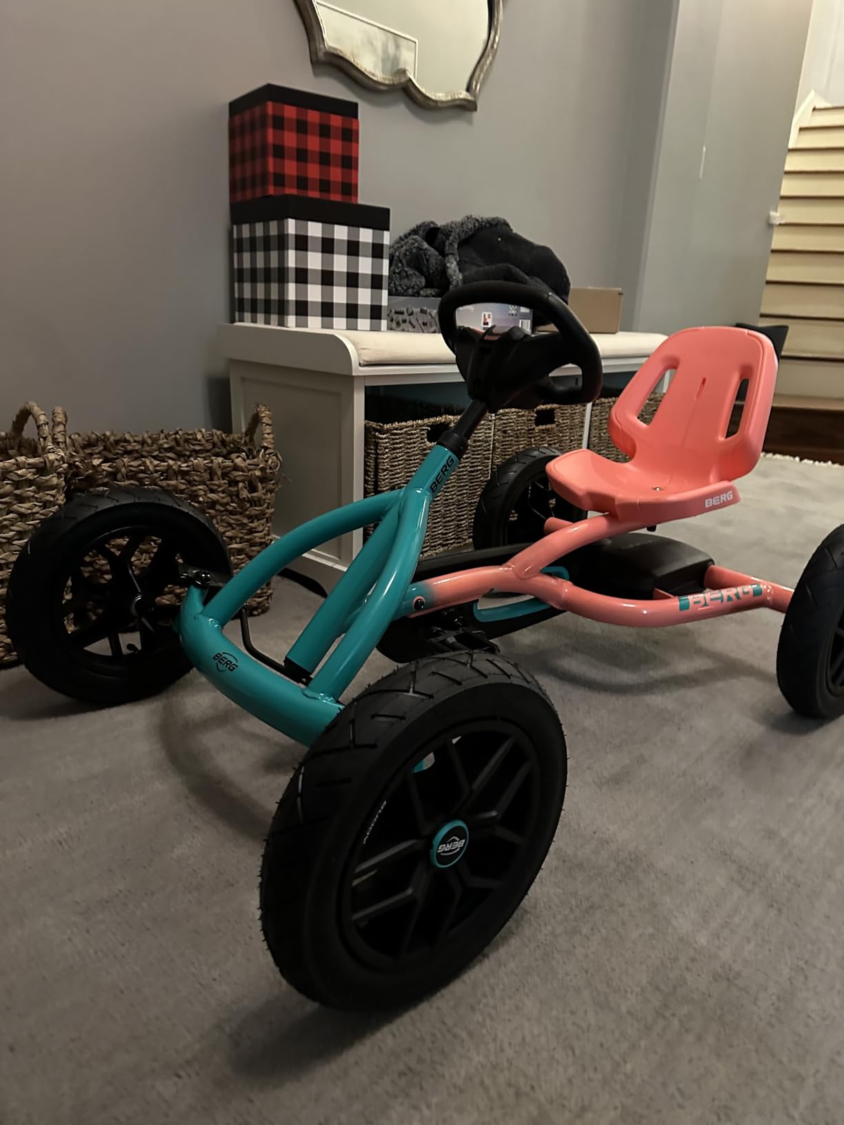 BERG Toys Buddy Blue Pedal Go Kart for Kids - Adjustable Ride On Toy for Ages 4-8 - Go Karts with BFR System and Adults Outdoor Pedal Car for Kids customer photo 2