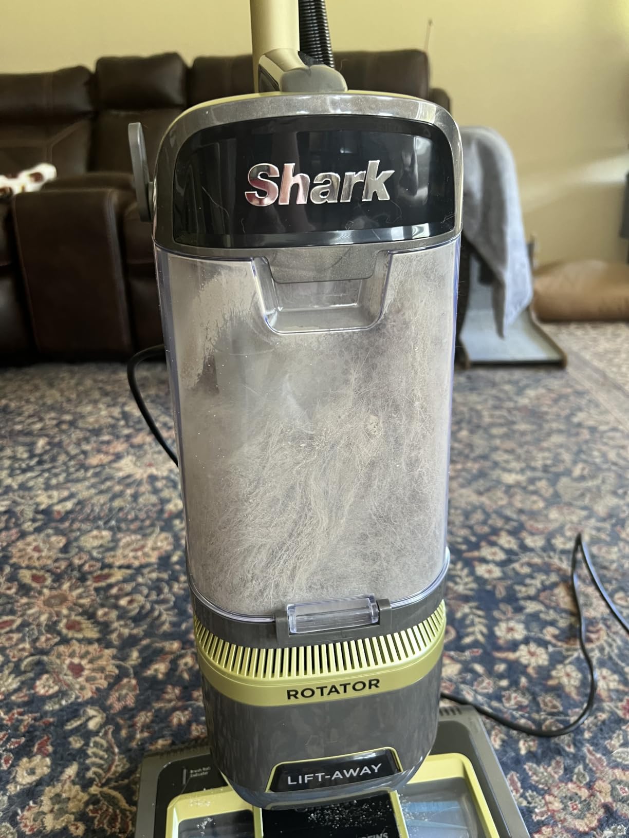 Shark | Upright Vacuum Cleaner for Home | Rotator Lift-Away | No Hair Wrap | HEPA Filter | Lightweight Bagless Vacuum for Pet Hair | LED Headlights For Carpets & Hardwood Floors | Silver | LA502 customer photo 1