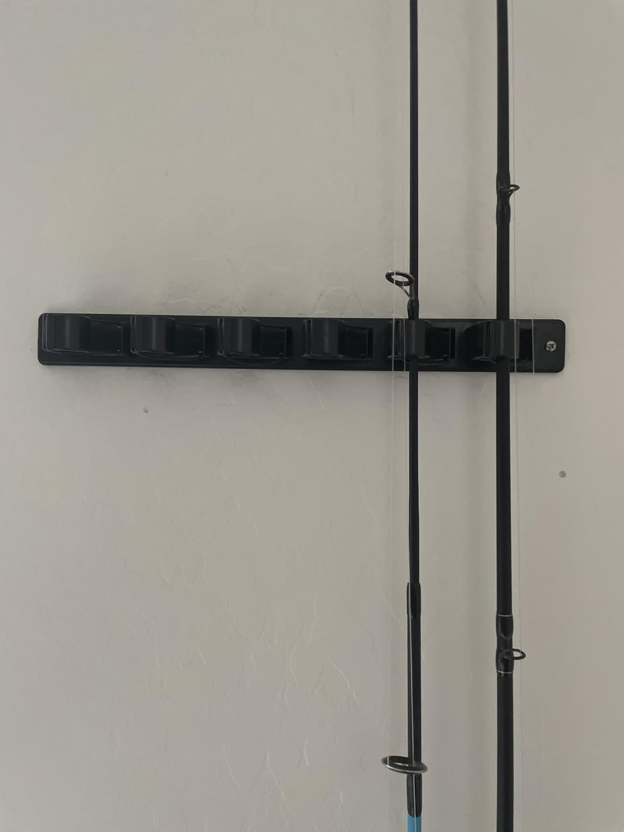 OJYDOIIIY Wall Mount Fishing Rod Holders, Vertical Fishing Pole Storage Rack for Garage customer photo 2