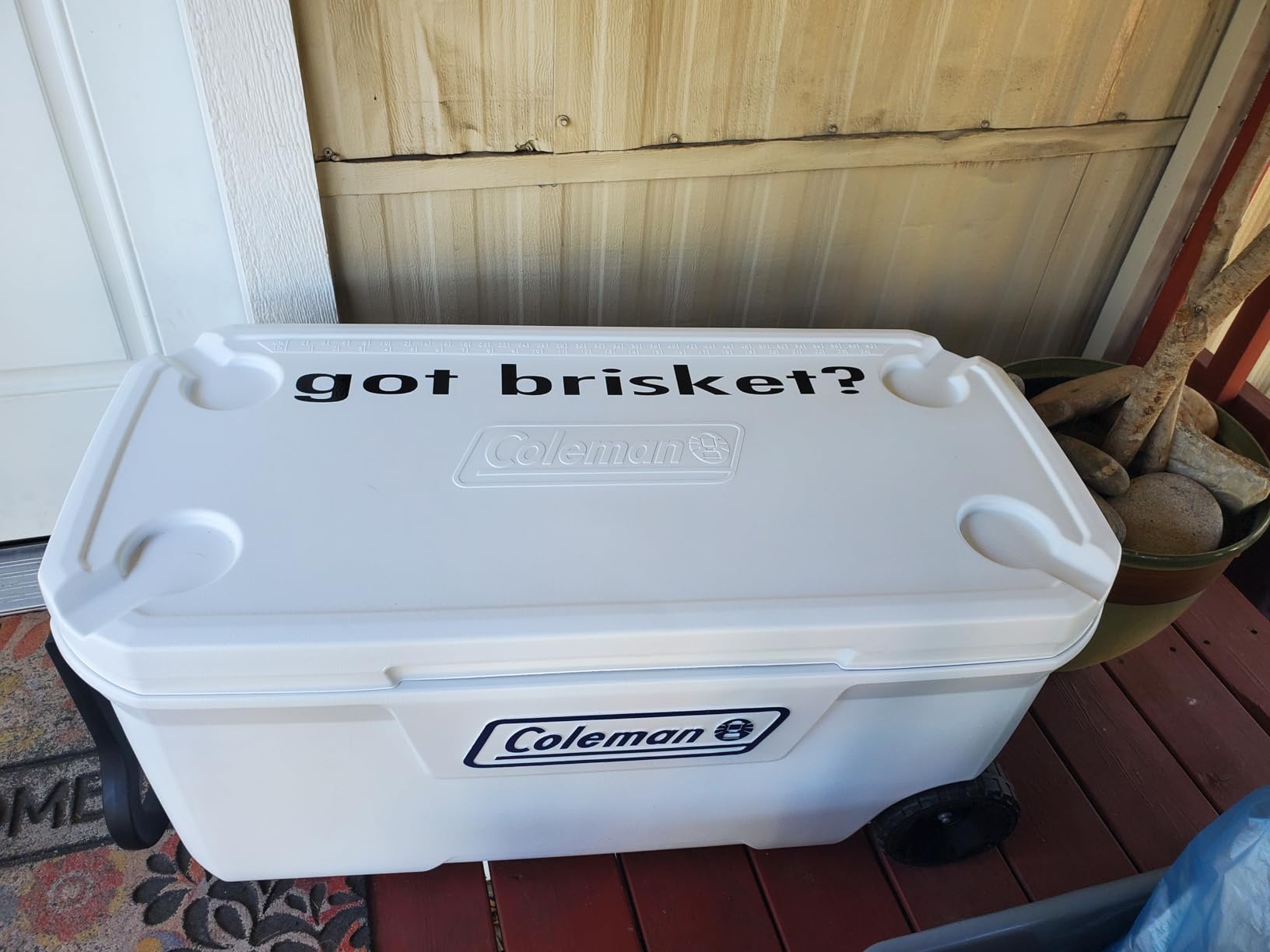 Coleman Marine Cooler with Fully Insulated UV Guard Lid & Body, Keeps Ice for 3+ Days, Great for Boating & Fishing, 52qt/100qt Wheeled/120qt Options customer photo 1