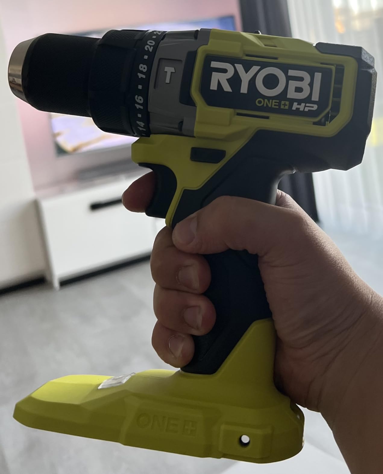 RYOBI ONE+ HP 18V Brushless Cordless 1/2 in. Hammer Drill/Driver PBLHM101B (Tool Only) customer photo 1