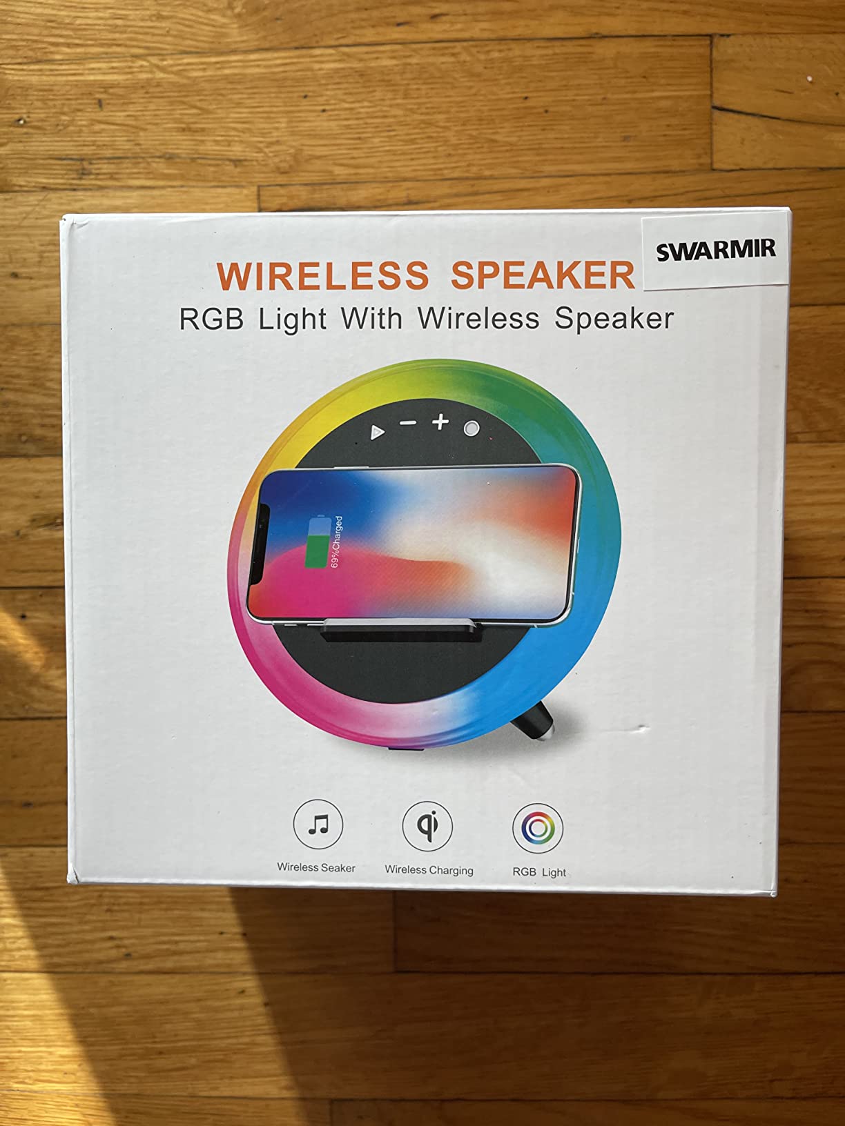 Swarmir Bluetooth Speaker with Lights, Wireless Charging Speaker, Best Birthday Gift Ideas Teenage, Applicable for Bedroom/Teen Girl Gifts customer photo 1