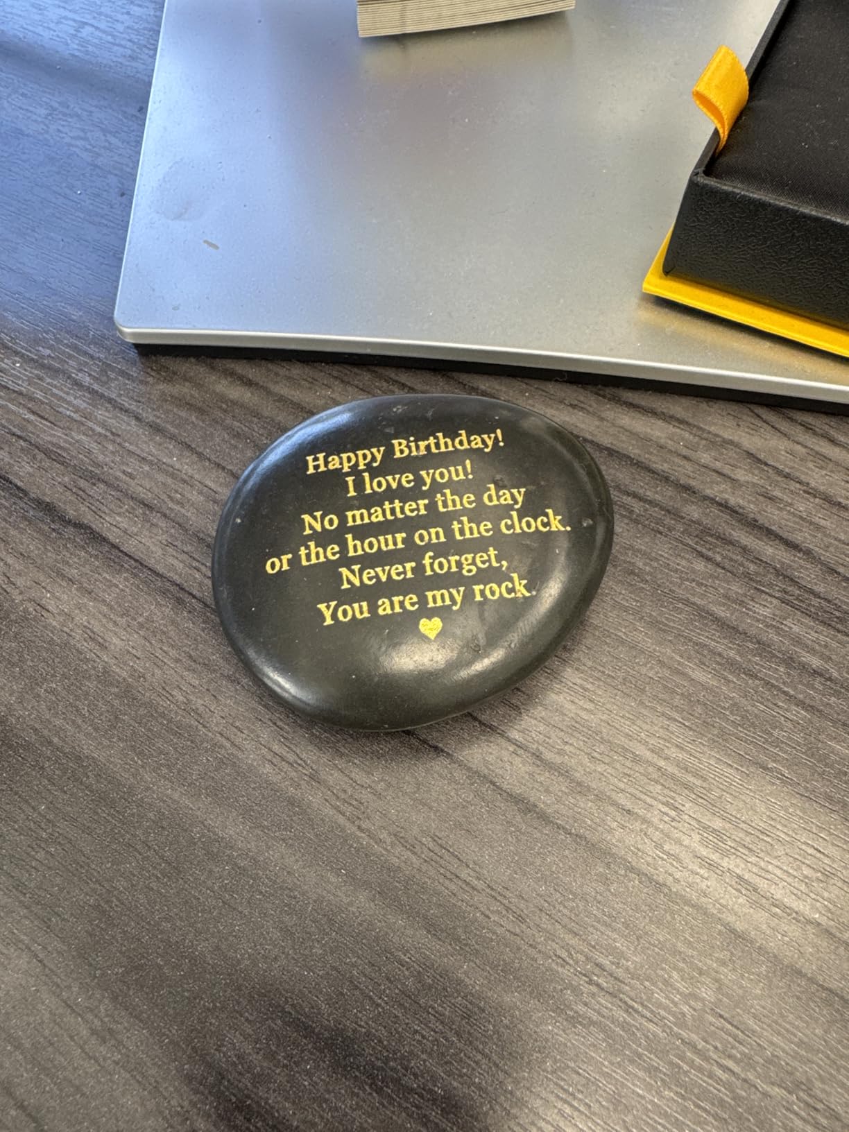 VELENTI Happy Anniversary Decorative Stones Rock - Heartwarming You are My Rock Wedding Presents, Inspiring Anniversaries Keepsake for Her, Decorative Accessories Anniversary Present for Him customer photo 1