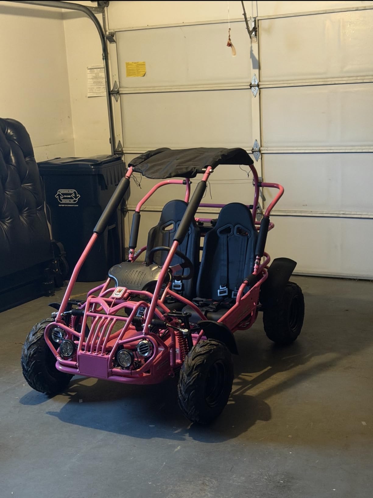 TRAILMASTER Mid XRX/R - Deluxe Go Kart Buggy with Reverse, Full Roll Cage and Safety Harness, Ages 10 and up, 196 CC Electric Start (Red) customer photo 2