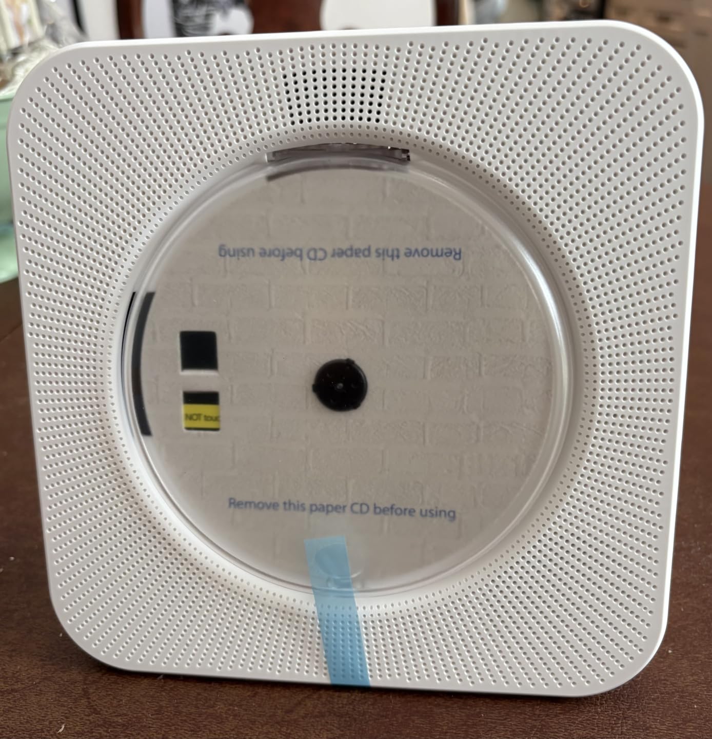 Gueray CD Player Portable Bluetooth Desktop CD Player for Home with Timer Built-in HiFi Speakers with LCD Screen Display Boombox FM Radio USB Type-c (White) customer photo 1