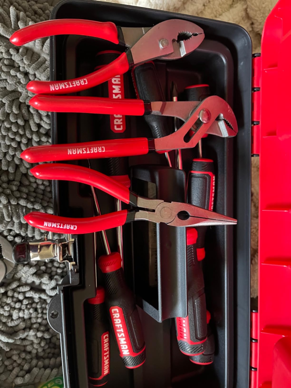 CRAFTSMAN Pliers Set, 3 Piece Set, Long Nose, Slip Joint, 8 Inch Groove (CMHT84103R) customer photo 2