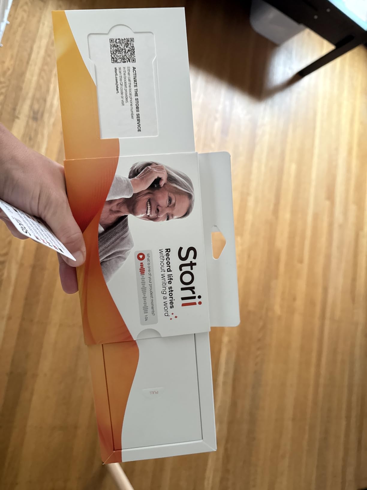 Storii - Life Story Journal: Voice Memoir Gift for Grandparents, Mom & Dad | No apps or WiFi needed. Works on any phone, even landlines. 3 calls/week. Stories become an audiobook + eBook. customer photo 2