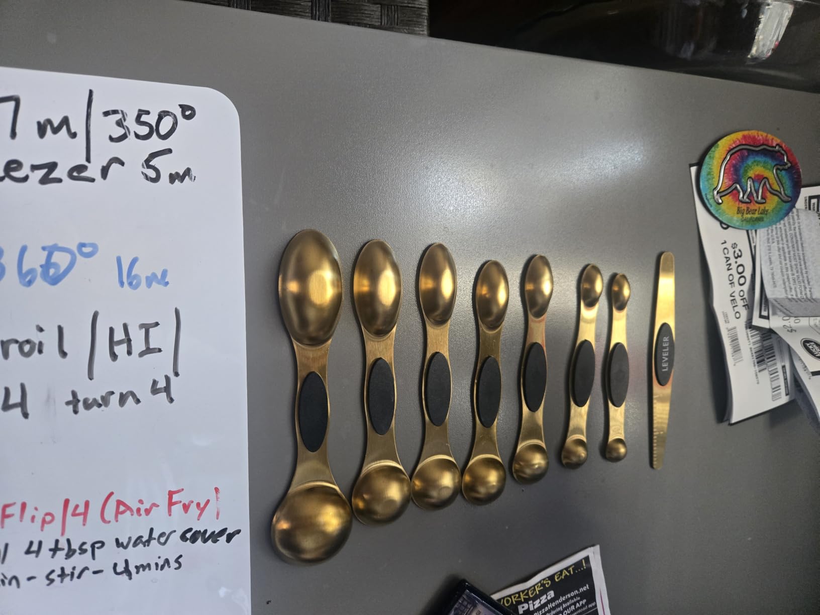 Magnetic Measuring Spoons Set Stainless Steel with Leveler-9pcs Stackable Measuring Cups for Baking-Measuring Cups and Spoon Set Kitchen Gadgets Apartment Essentials Fits in Spice Jars customer photo 1