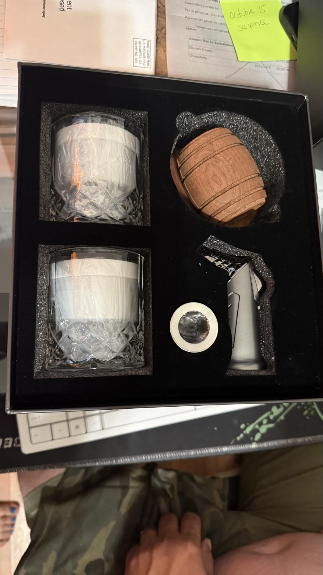 Whiskey Smoker Kit with Torch - 6 Flavors Wood Chips, 2 Glasses, 2 Ice Ball Molds - Cocktail Smoker Infuser Kit, Old Fashioned Drink Smoker Kit, Birthday Bourbon Whiskey Gifts for Men customer photo 2