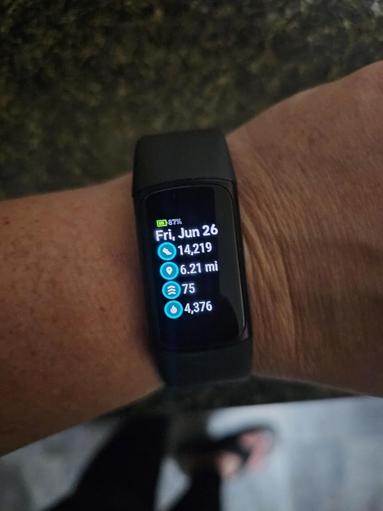 Fitbit Charge 6 Fitness Tracker with Google Apps - Heart Rate on Exercise Equipment - 3-Month Google Health Premium Membership Included - Health Tools - Obsidian/Black - Small&Large Bands Included customer photo 1