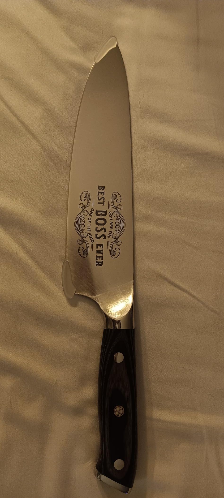 Gifts for Him Husband Men Anniversary Fathers Day, 8 inch Professional German Stainless Steel 1.4116 Chef Knife, Engraved Best Husband Ever Knife Gift, Birthday Gifts for Men Husband Him 20 cm customer photo 1