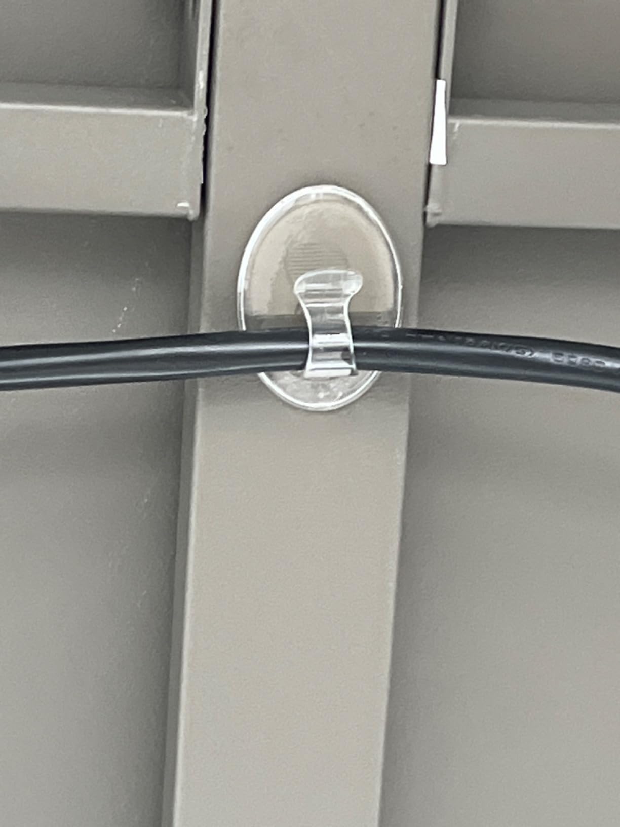 Hooks Lights Clips Outdoor String - 3X Stronger Adhesion 20Pcs Clear Heavy Duty Hangers Waterproof Adhesive - Sticky Removable 0 Residue No Drill Indoor Garage - for Patio Fence Gutters Wall Christmas customer photo 2