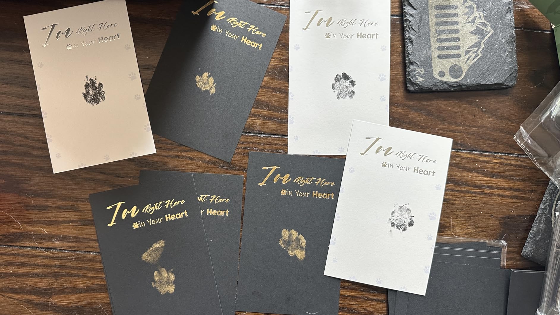 DeerZone Inkless Paw Print Kit, Dog Paw Print Kit, Dog Nose Print Kit, Clean Touch Ink Pads and Imprint Cards, Pet Paw Print Impression Kit for Dogs Cats Footprint Keepsake customer photo 1