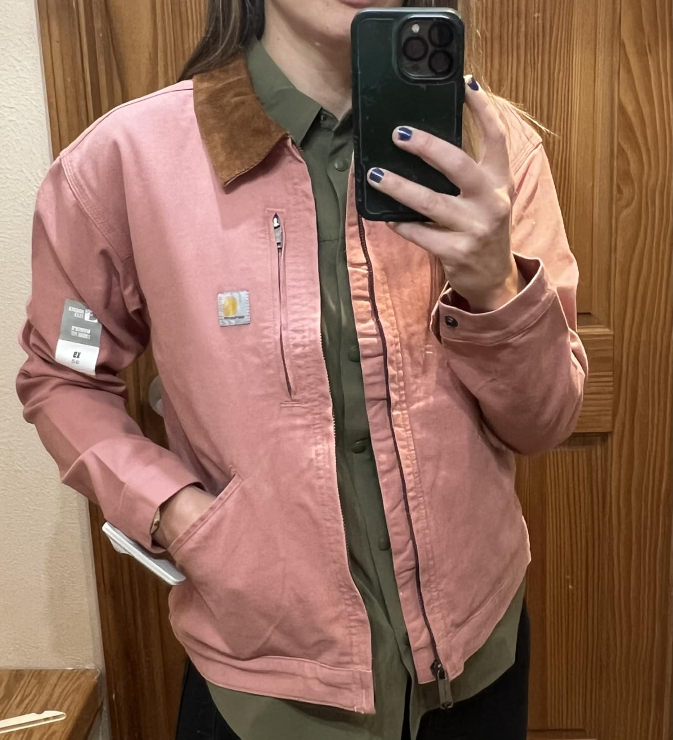 Carhartt Women's Iconic Crawford Detroit Jacket customer photo 2