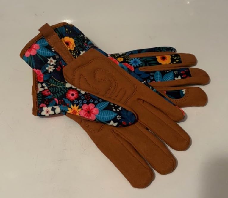 Trifabricy Gardening Gloves for Women, Breathable Leather Garden Gloves with Grip, Thorn-Proof Puncture-Resistant Work Gloves customer photo 2