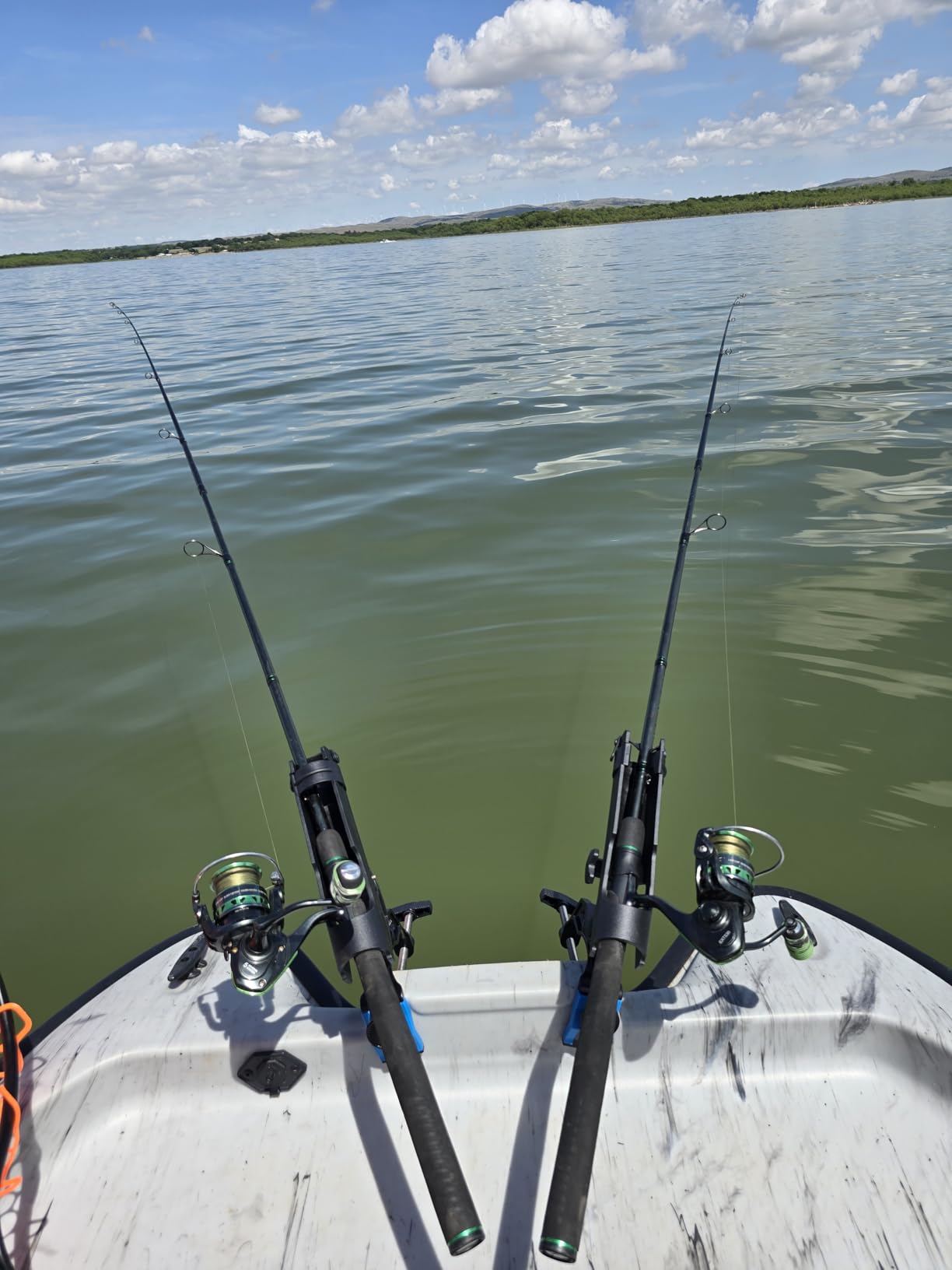 PLUSINNO 1/2/4 Pack Fishing Rod Holders for Boat, Fishing Rod Holder with Enlarge Clamp, Innovative Dual-V Shaped Design, Fit Round/Square Tube Boat Fishing, Fishing Gear, Fishing Gifts for Men customer photo 2