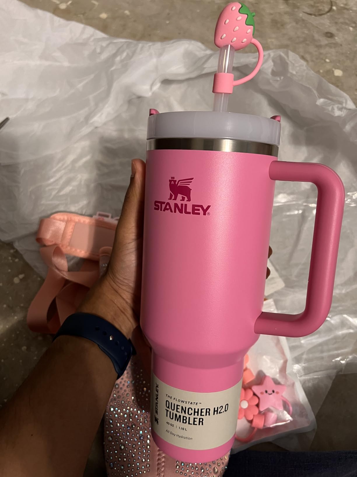 STANLEY Quencher H2.0 Tumbler with Handle and Straw 30 Ounces | Flowstate 3-Position Lid | Cup Holder Compatible for Travel | Insulated Stainless Steel Cup customer photo 2