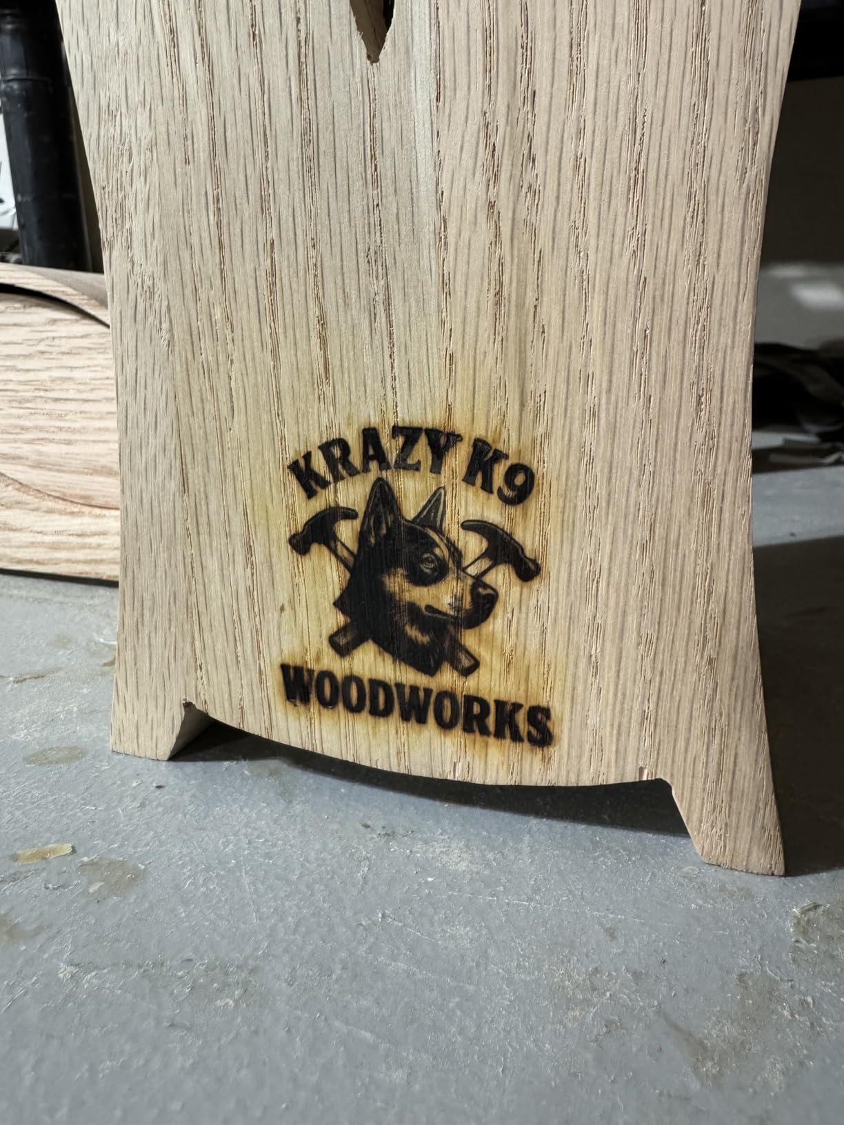 KAINSY Custom Branding Iron for Wood, Durable Personalized Logo Metal Branding Iron for Wood Burning Stamp Leather Meat, Handcrafted Design Weddings & Personalized Gifts, Flame Heated(1 inch) customer photo 2