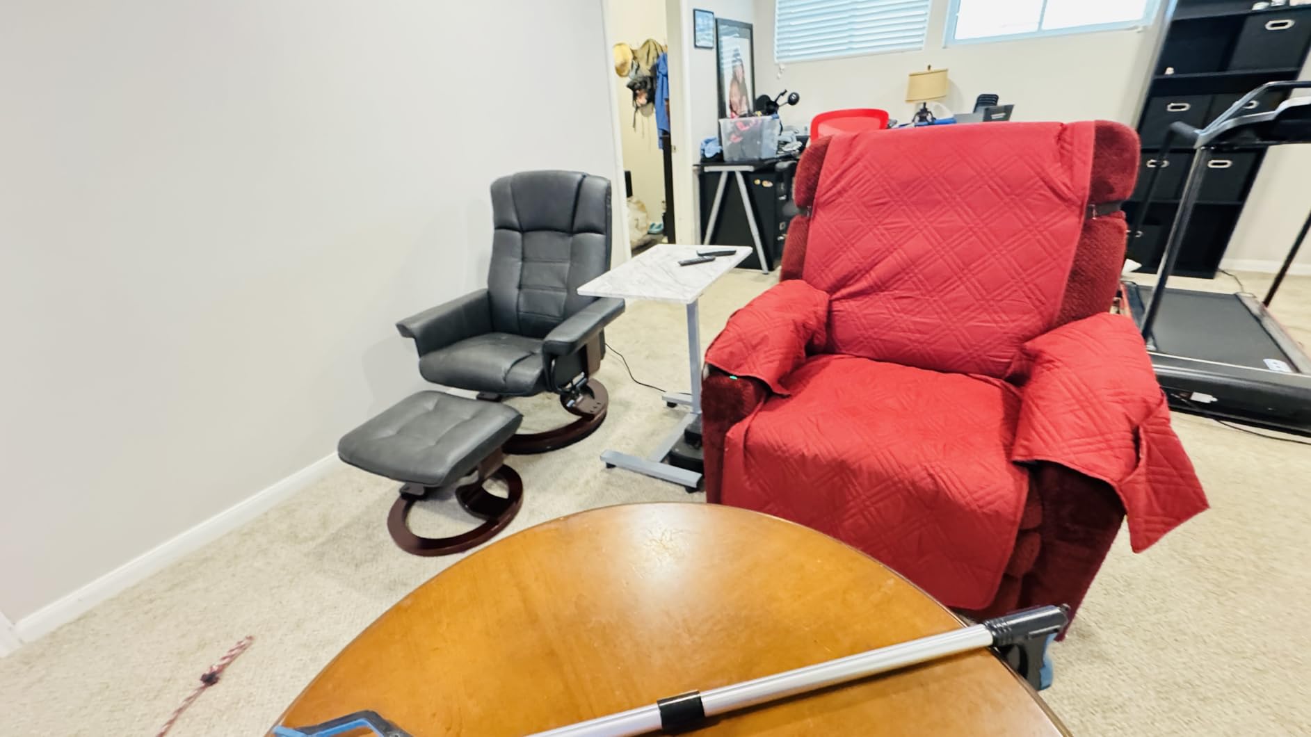 MCombo Oversized Power Lift Recliner Chair for Elderly, Dual Motor Lift Chair with Heat and Massage, Lay Flat Lift Chair for Big and Tall, Cup Holders, Fabric R7891 (Large-Wide, Dark Gray) customer photo 1