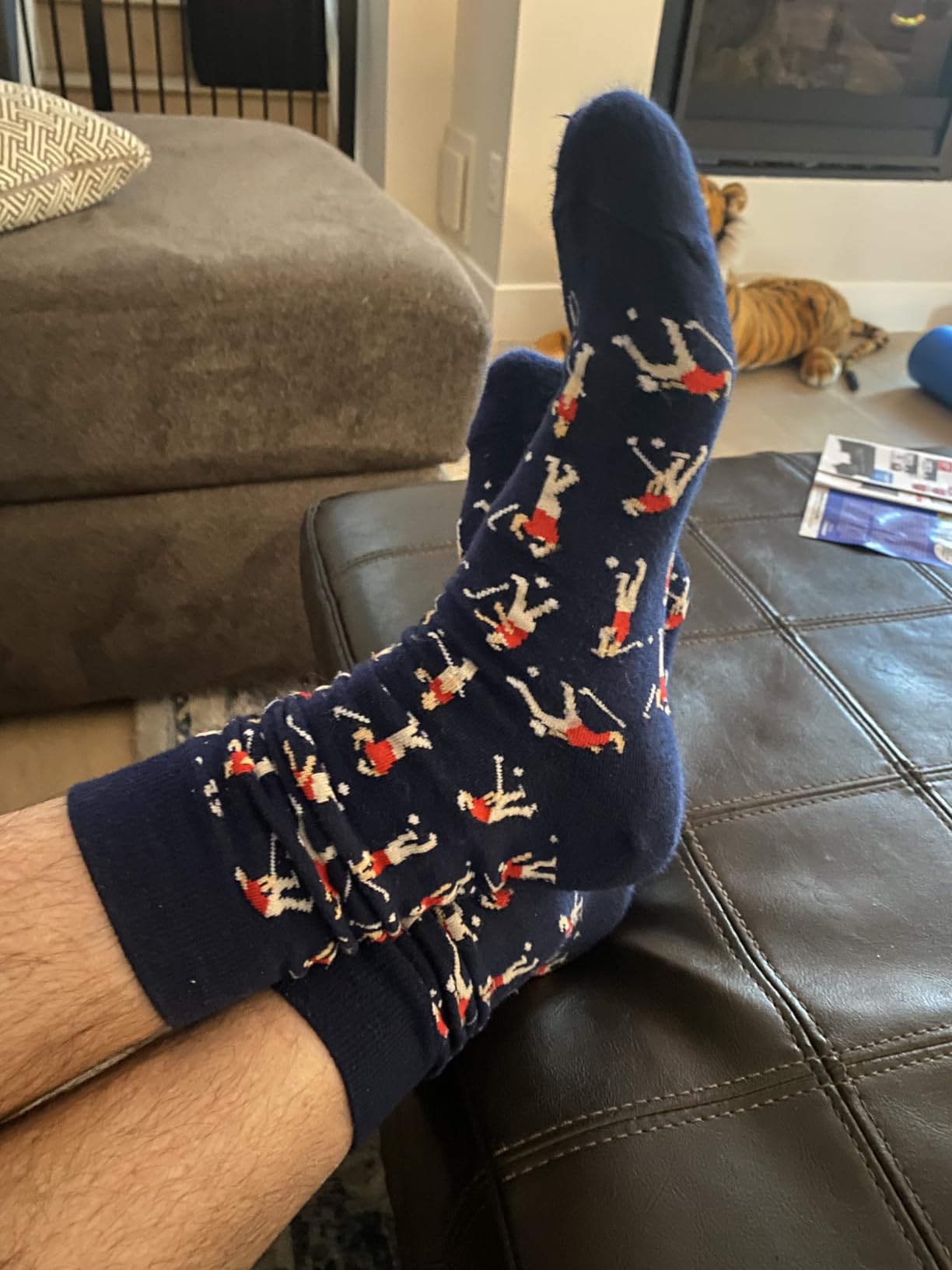 Shanker Golf Socks - Funny Angry Golfer Socks - Funny Golf Gift for Men - 1 x Pair, Size 10-13 customer photo 1