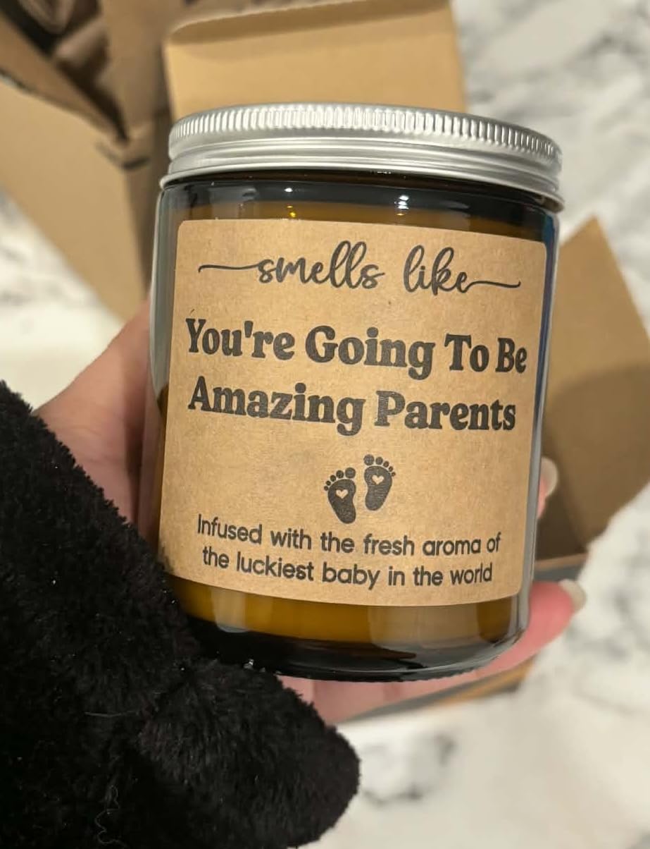 GSPY Candles, New Parents Gifts for Couples, Mom to be, New Dad - First Fathers Day, Baby Shower, Pregnancy, Congratulations Baby, Gender Reveal Gifts for Parents to be, First Time Dad, Expecting Mom customer photo 1