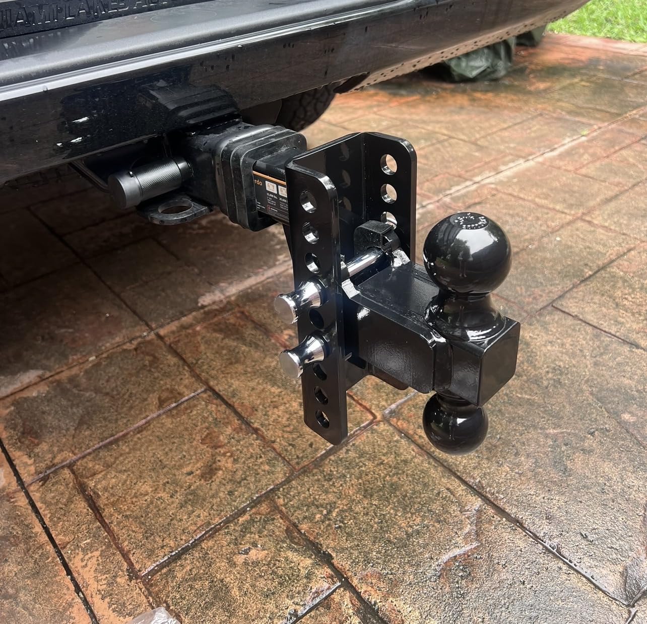Adjustable Trailer Hitch - Drop Hitch - Tow Hitch with 2 inch Receiver - 6inch Drop/Rise, 2