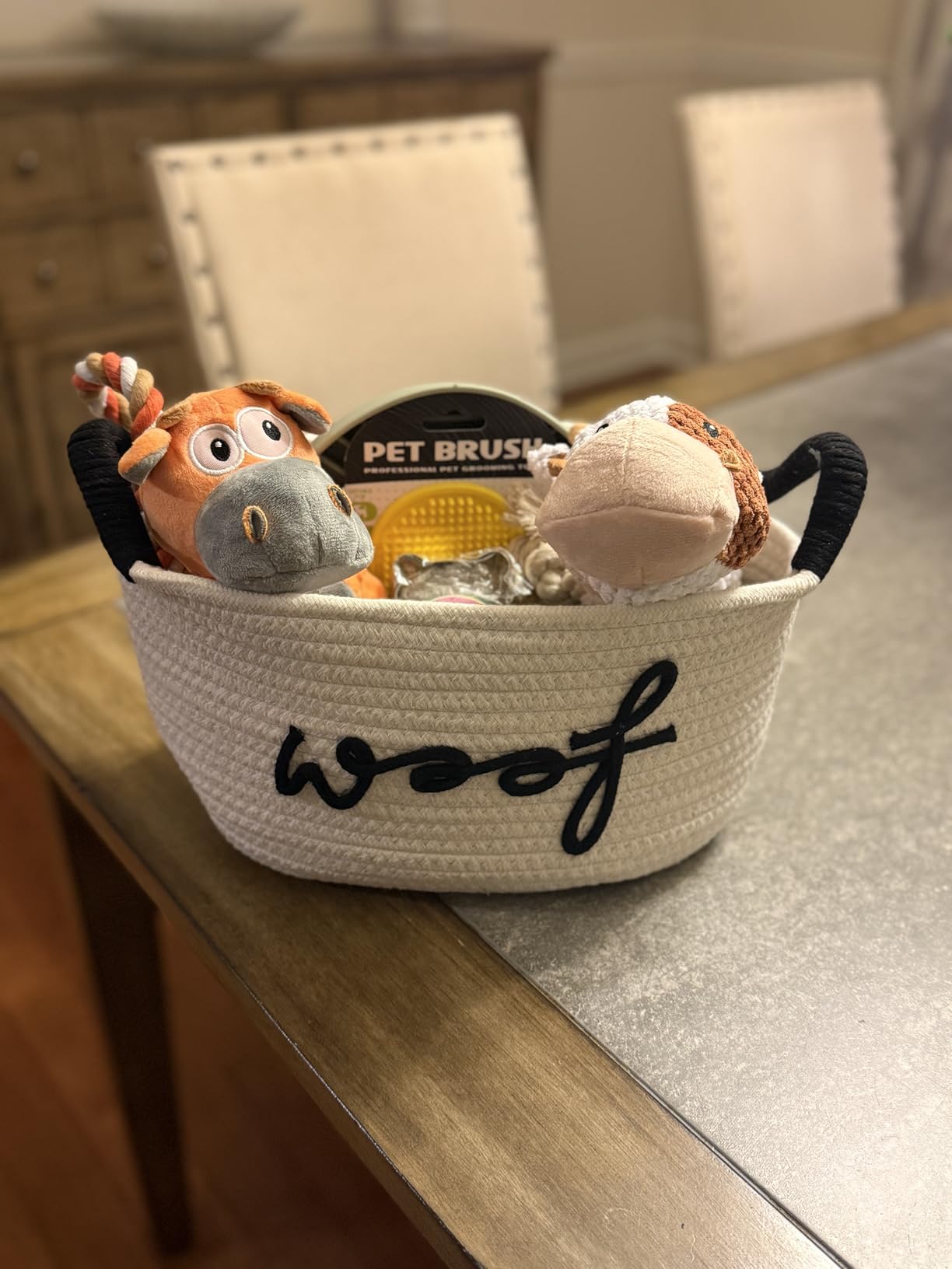 New Puppy Gift Basket - Premium Puppy Starter Kit and Dog Gift Basket with Dog Toys - Perfect Doggie Birthday Gifts and Puppy Necessities with Pet Toy Basket customer photo 2