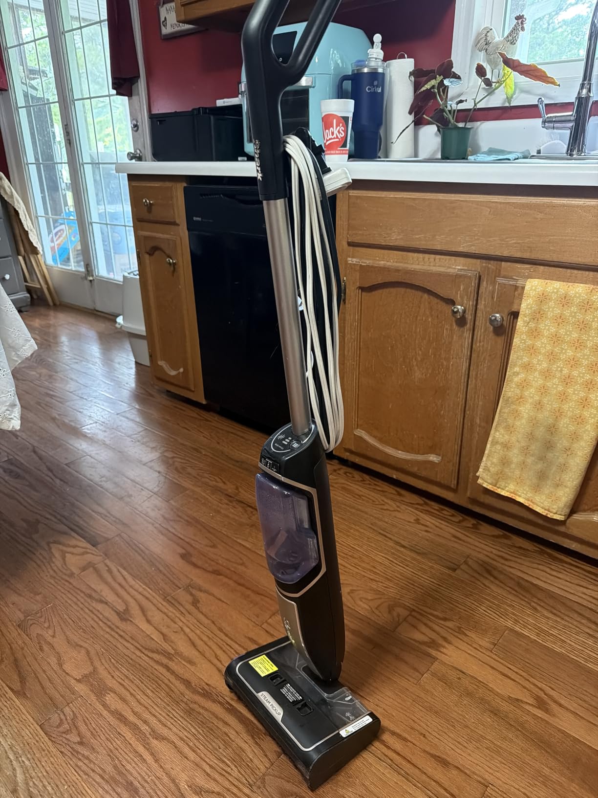 Shark Steam Pickup 3-in-1 Steam Mop Cleaner Picks Up Debris, Deep Scrubs & Steam Sanitizes - All At Once for Sealed Hard Floors like Hardwood, Tile & Laminate, SD201 customer photo 1