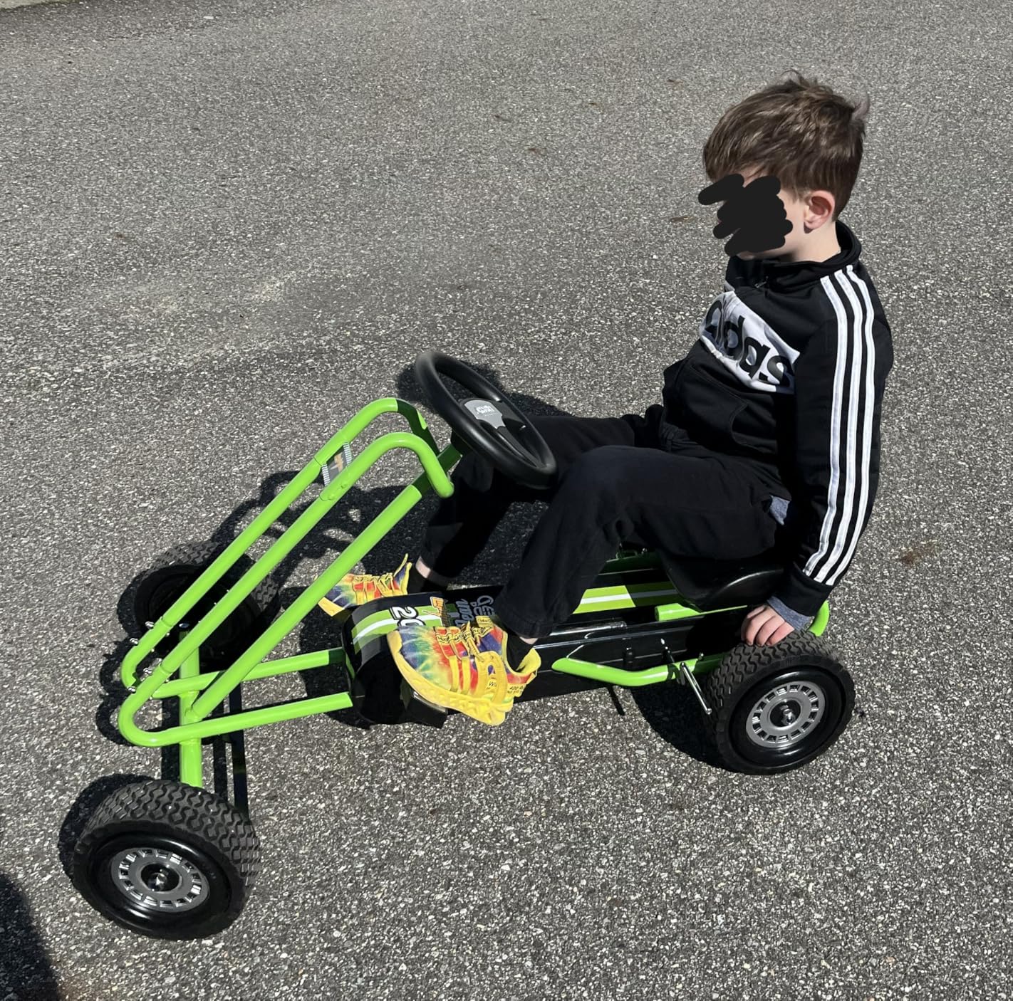 hauck Kids Pedal Go Kart, 4 Wheel Bike Cart, Ride for Ages 4-8, Red - Outdoor Bicycle Karts with Plastic Wheels for Boys and Girls customer photo 1