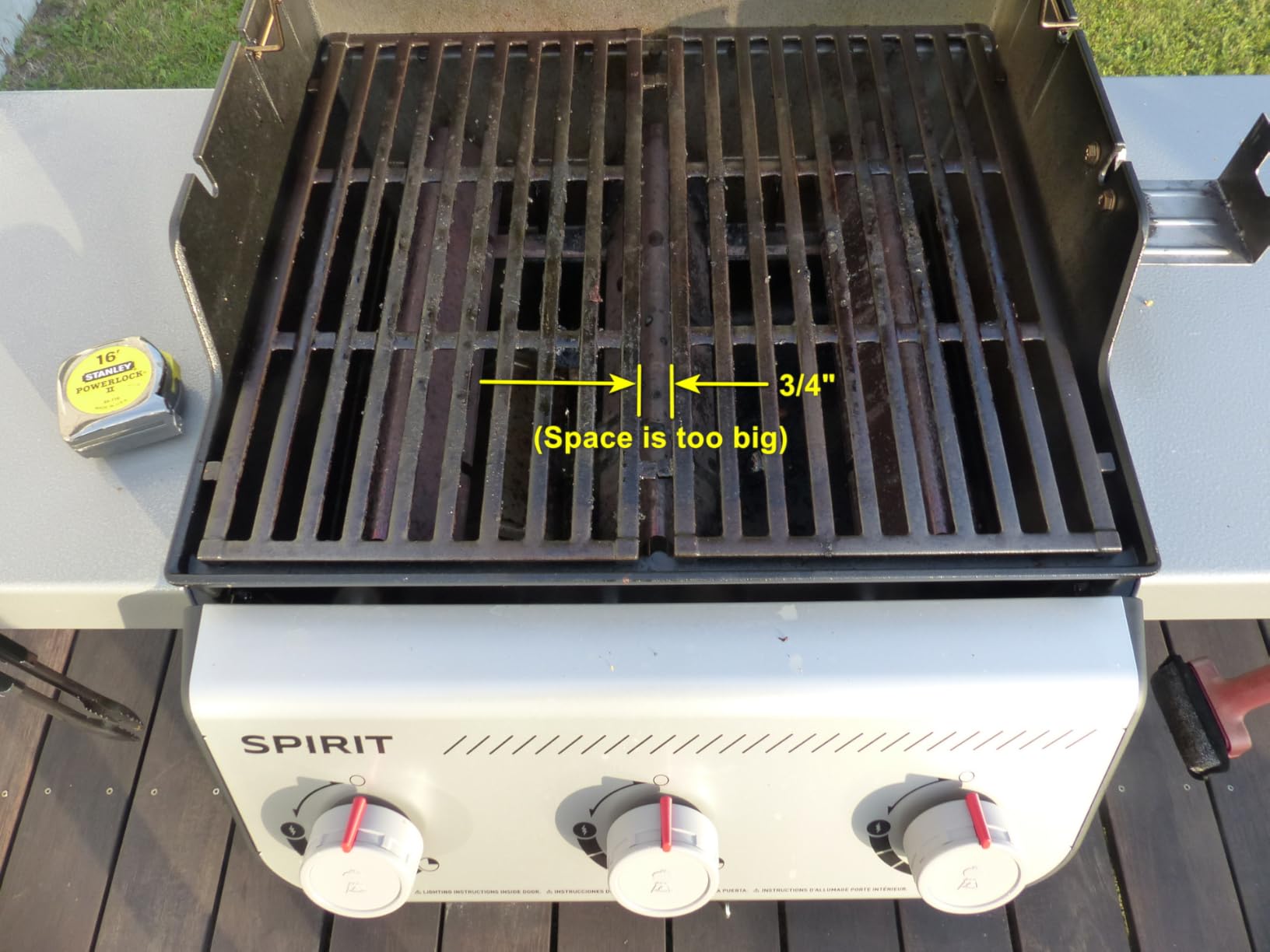Weber Spirit E-210 Liquid Propane Gas Grill for Outdoor Cooking and BBQ, 2 Burners, Black - Porcelain-Enameled Cast-Iron Grates & Snap-Jet Ignition customer photo 2