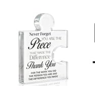 Team Thank You Appreciation Gifts for Coworkers Colleagues Employees, Teamwork Gift Best Teams Ever Gifts a Truly Amazing Team Is Hard to Find Acrylic Puzzle Piece Plaque Office Decor customer photo 2