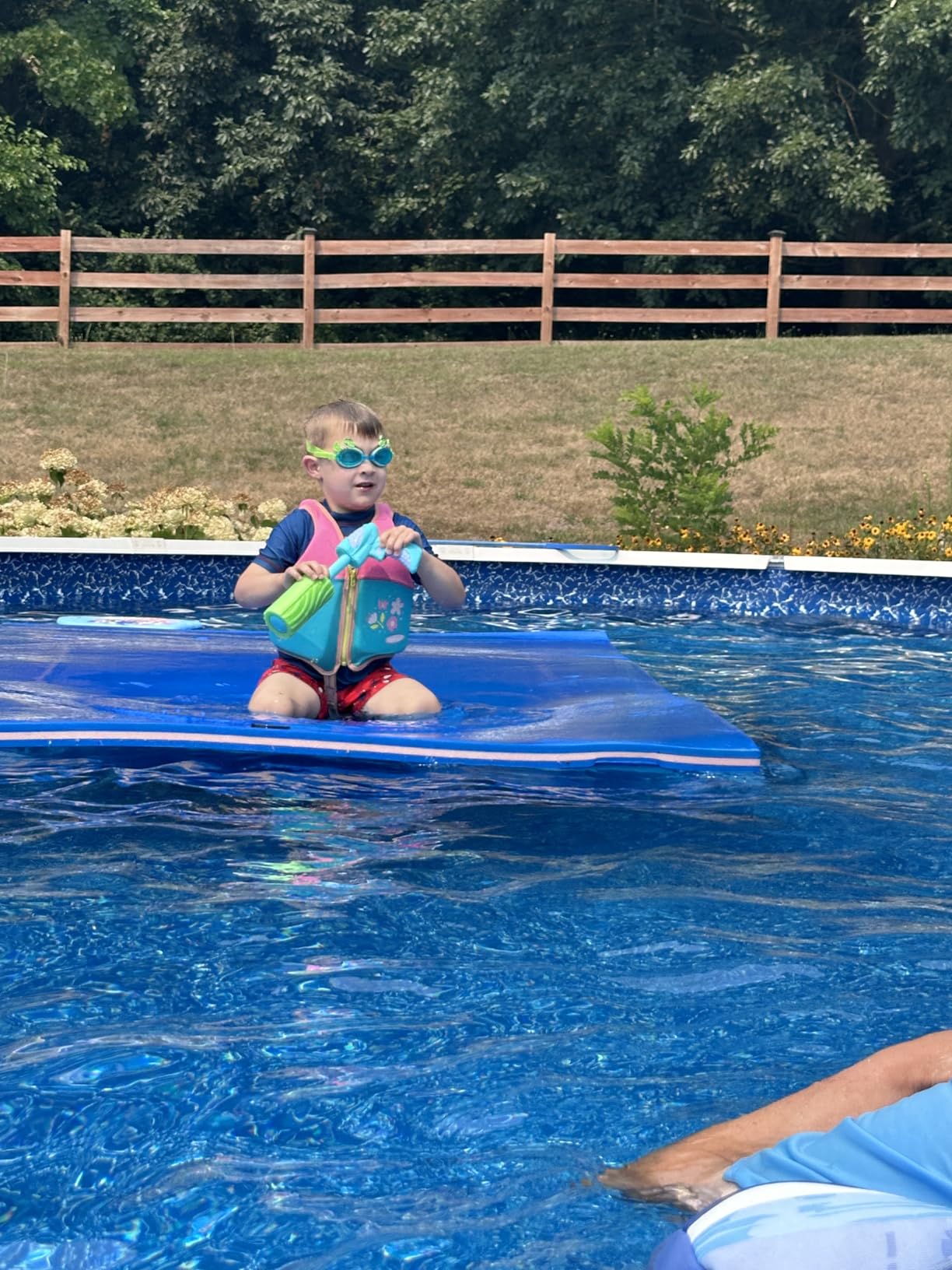 Max4out Water Floating Mat 9/12/18 FT Foam Lake Floats Floating Foam Pad Lily Pad for Water Recreation and Relaxing Lily Mat for Family Floating Pad for Pets Pool Float for Party customer photo 1