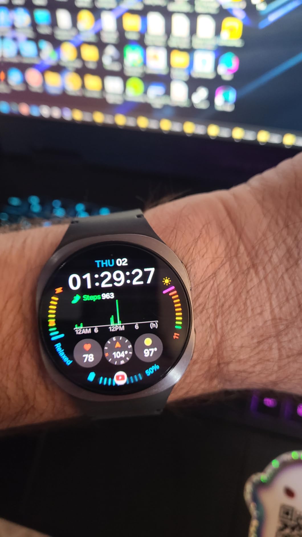 Galaxy Watch 8 (2025) 44mm Bluetooth Smartwatch, Cushion Design, Fitness Tracker, Sleep Coaching, Running Coach, Energy Score, Heart Rate Tracking, Silver [US Version, 2 Yr Warranty] customer photo 2