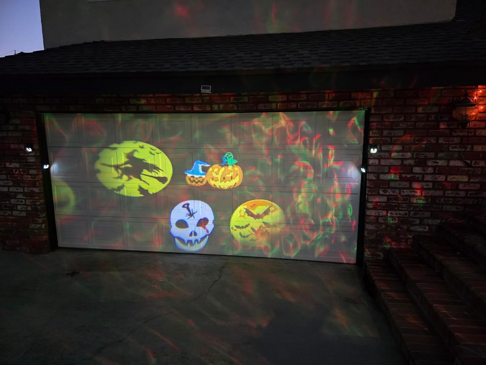 HAKUTA Halloween Christmas Laser Projector Lights 3-in-1 Wave Ocean Effect LED Projector with 10 Slides/80 HD Patterns for Christmas, New Year, Birthday, Halloween, Thanksgiving Decor customer photo 1