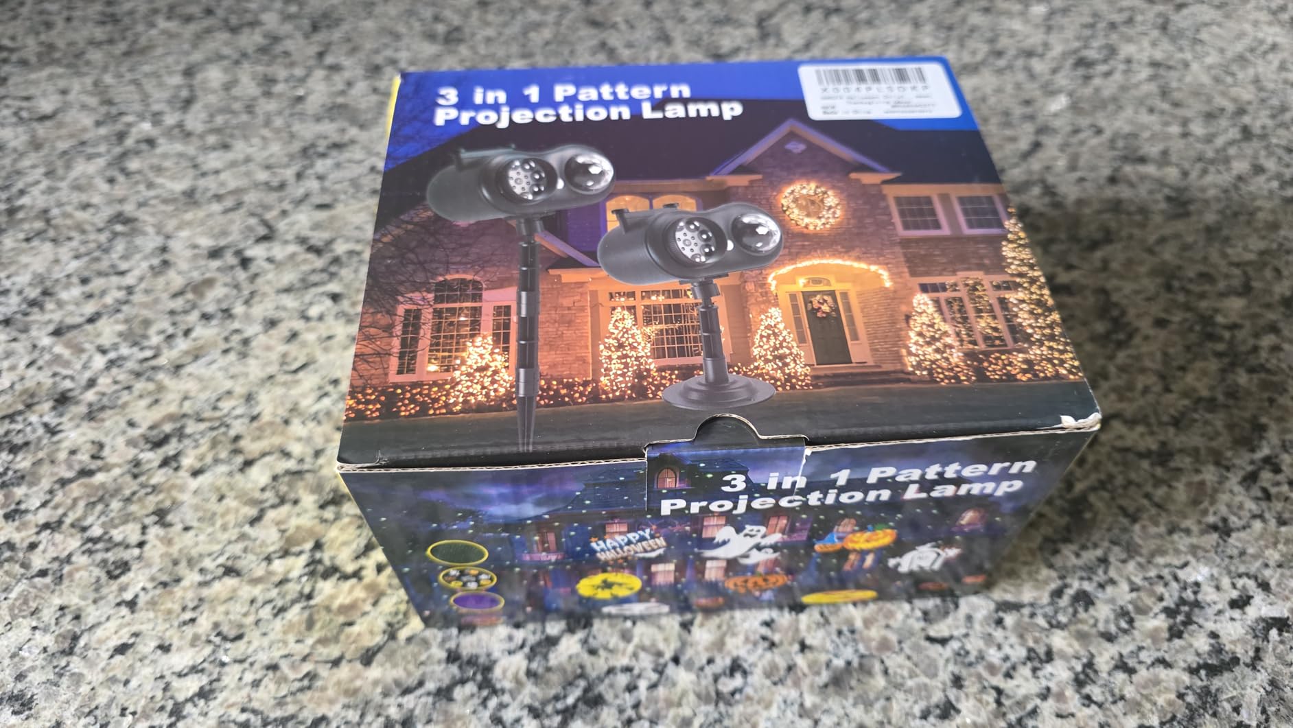 HAKUTA Halloween Christmas Laser Projector Lights 3-in-1 Wave Ocean Effect LED Projector with 10 Slides/80 HD Patterns for Christmas, New Year, Birthday, Halloween, Thanksgiving Decor customer photo 2