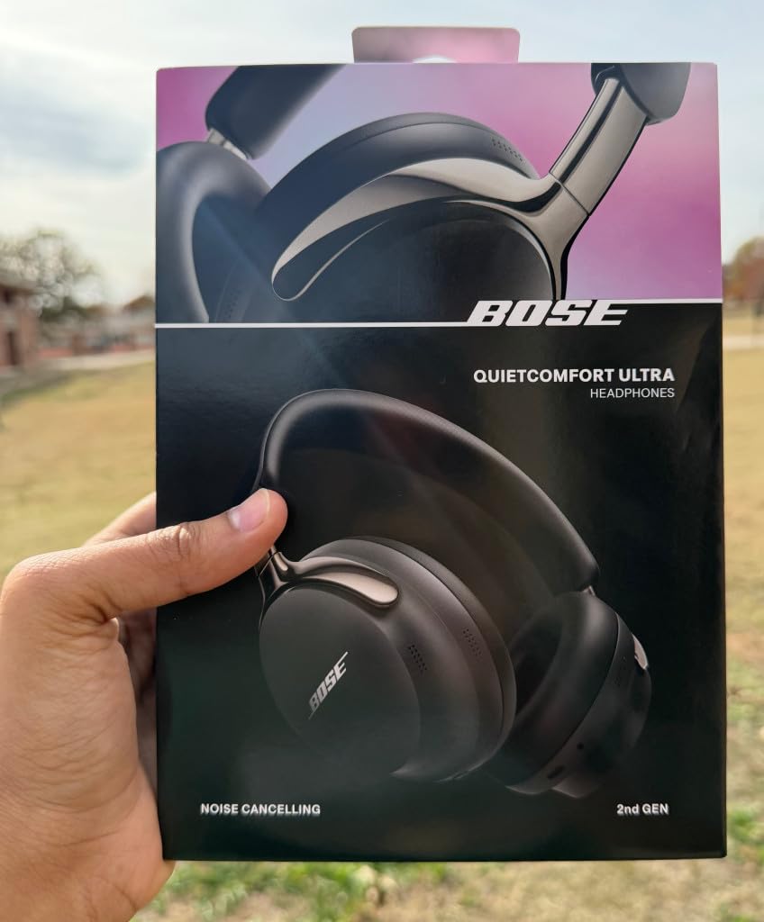 Bose QuietComfort Ultra Bluetooth Headphones (2nd Gen), Wireless Headphones with Spatial Audio, Over Ear Noise Cancelling with Mic, Up to 30 Hours of Playtime, Black customer photo 2