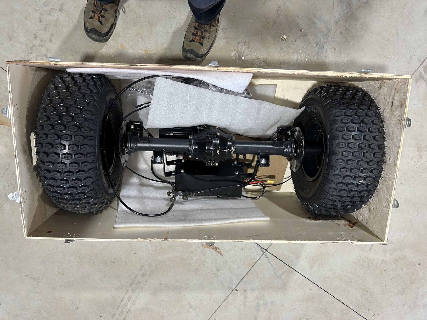 48V 20Ah Electric Off-Road Go Kart for Adults & Teens (Red) | Peak 4000W, Up to 31 MPH, 30-Mile Range, Shaft Drive Differential, Dual Hydraulic Brake, AT19x7-8 Tires customer photo 2