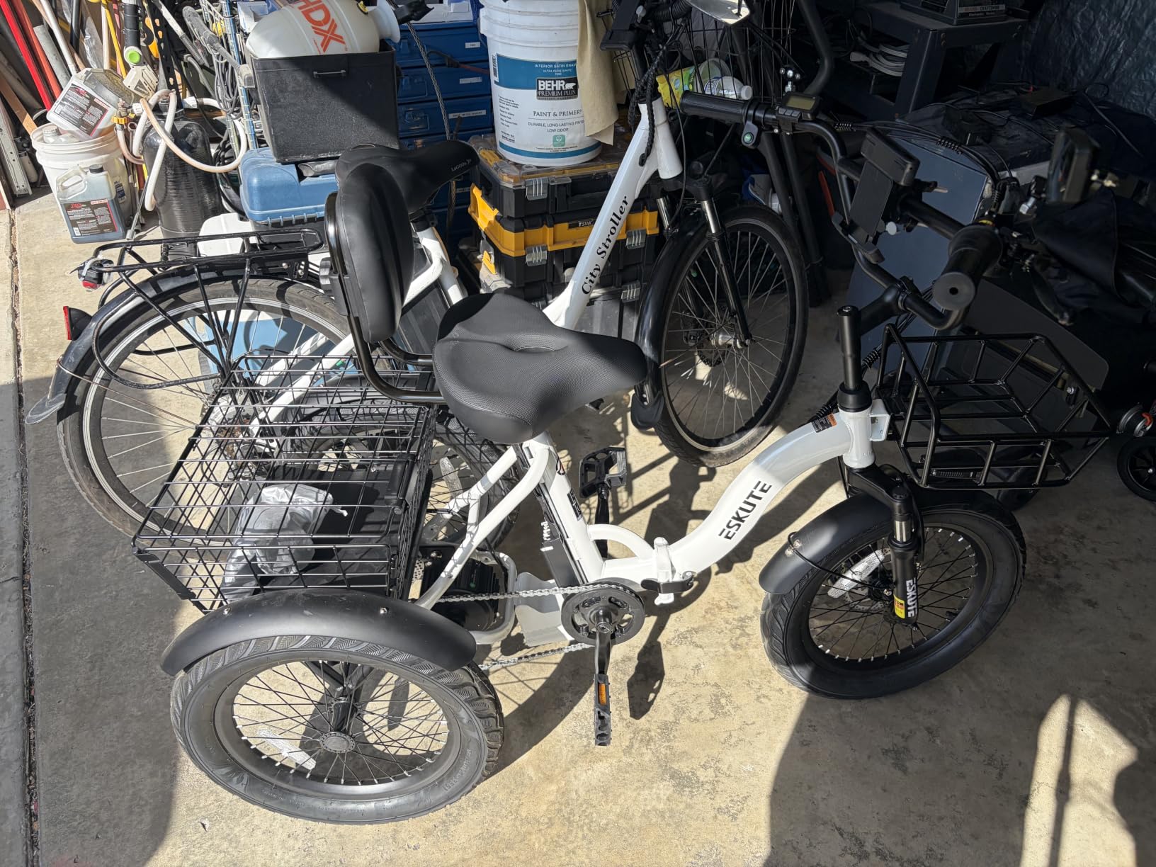 T300 Adults Electric Trike Bike, 1200W Peak Motor & 624Wh Removable Battery, 18x3.0 Fat Tire Foldable 3-Wheel E-Bike with Step-Thru Design, Up to 65 Miles, Gift for Parents customer photo 2