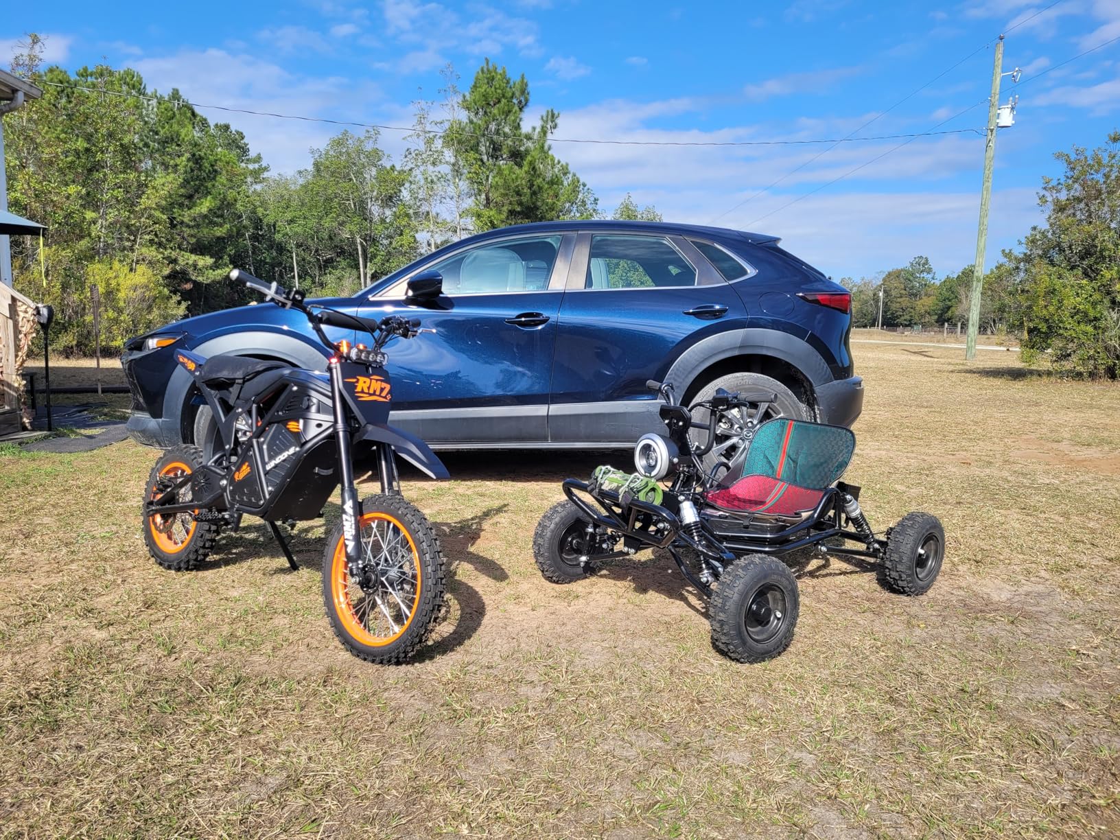 Gas Powered Go Kart, 4 Stroke Go Kart for Adults & Kids with Premium Steel Tubular Frame, Off-Road Kart with 18'' Tires Featuring 4L Tank, Hydraulic/Rear Disc Brake, 30MPH customer photo 1
