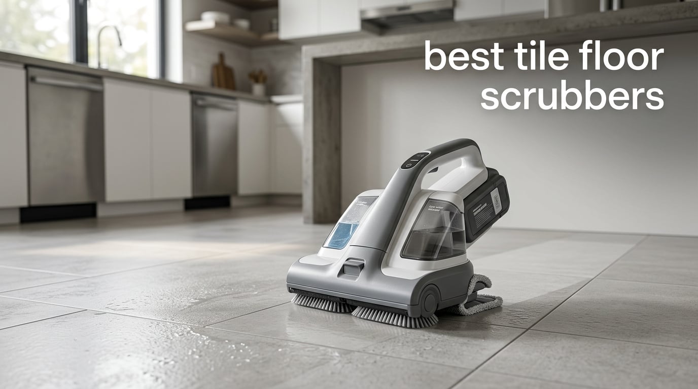 best tile floor scrubbers