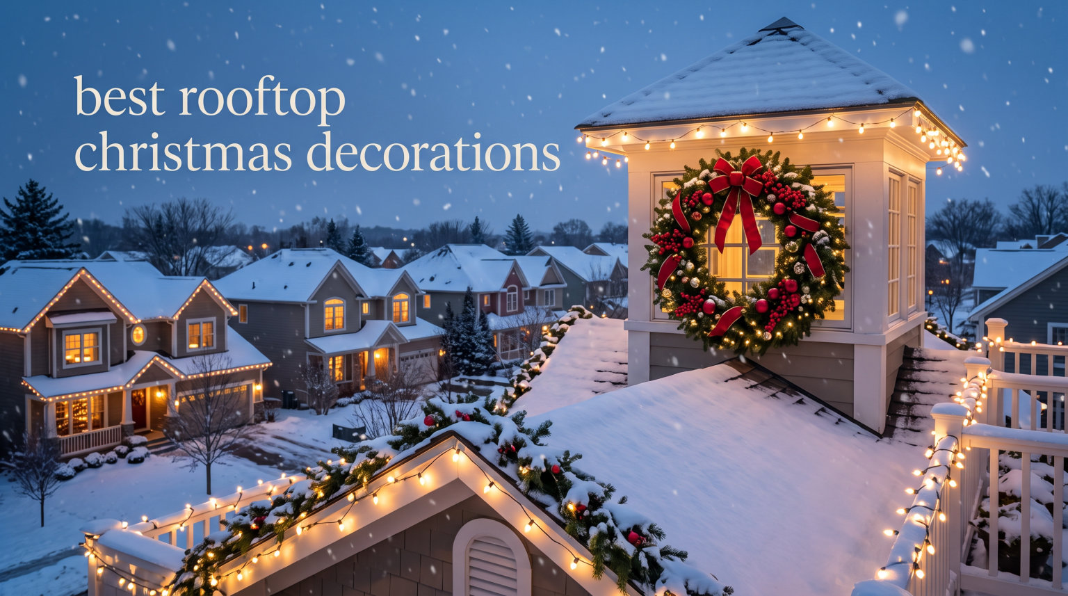 best rooftop christmas decorations