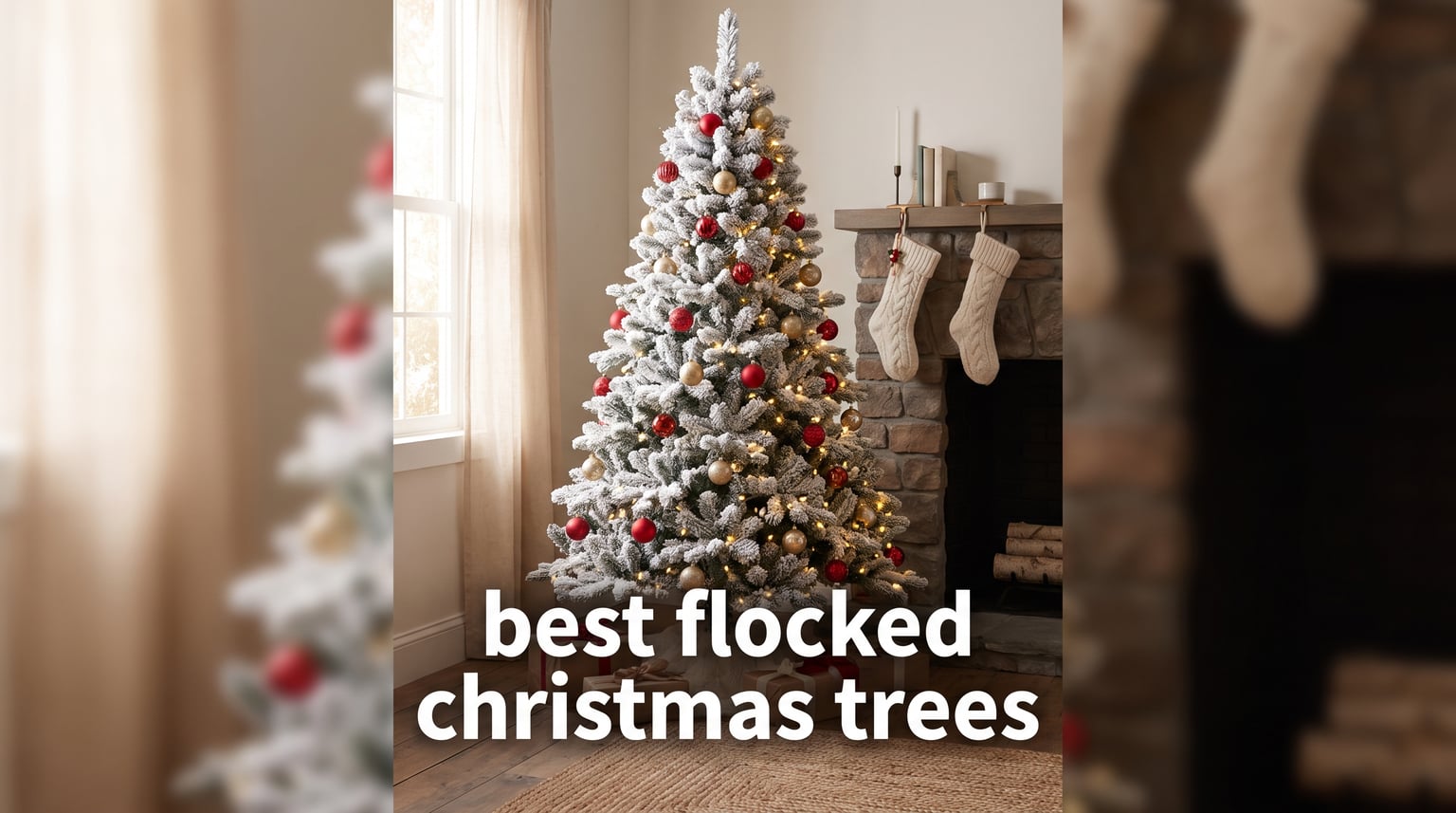 best flocked christmas trees